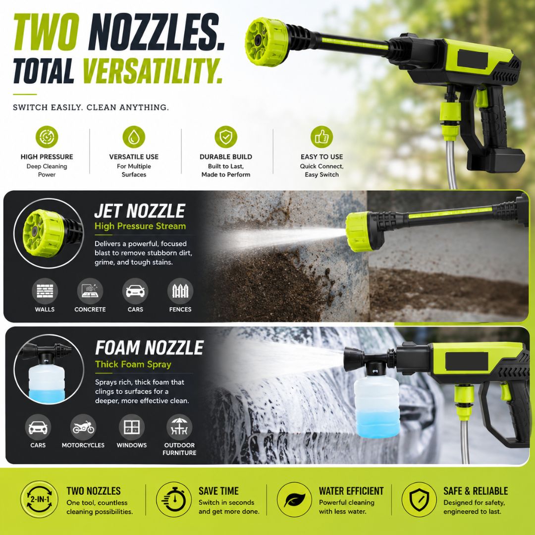 HydroWash Pro™ Cordless Pressure Washer