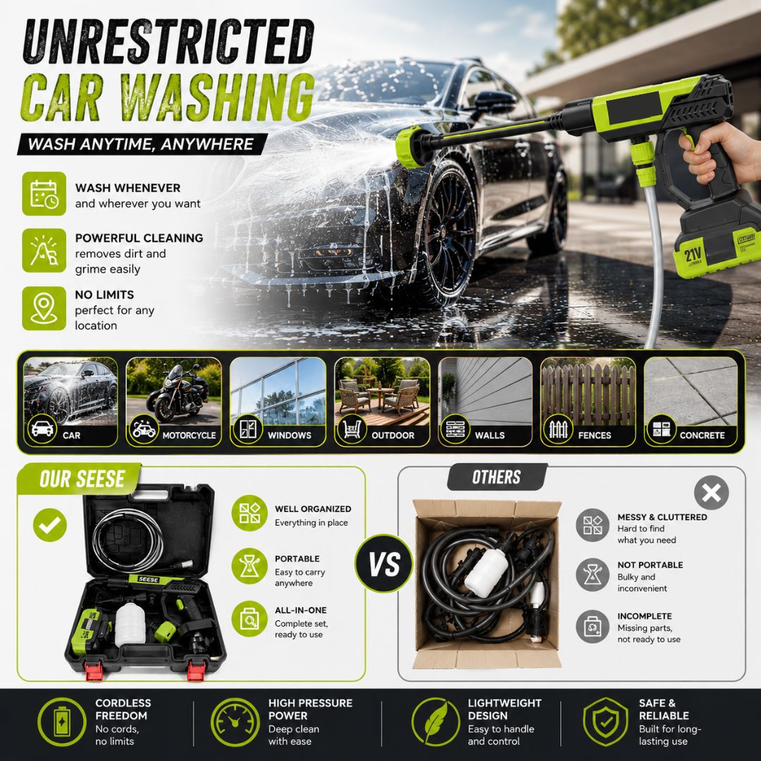 HydroWash Pro™ Cordless Pressure Washer